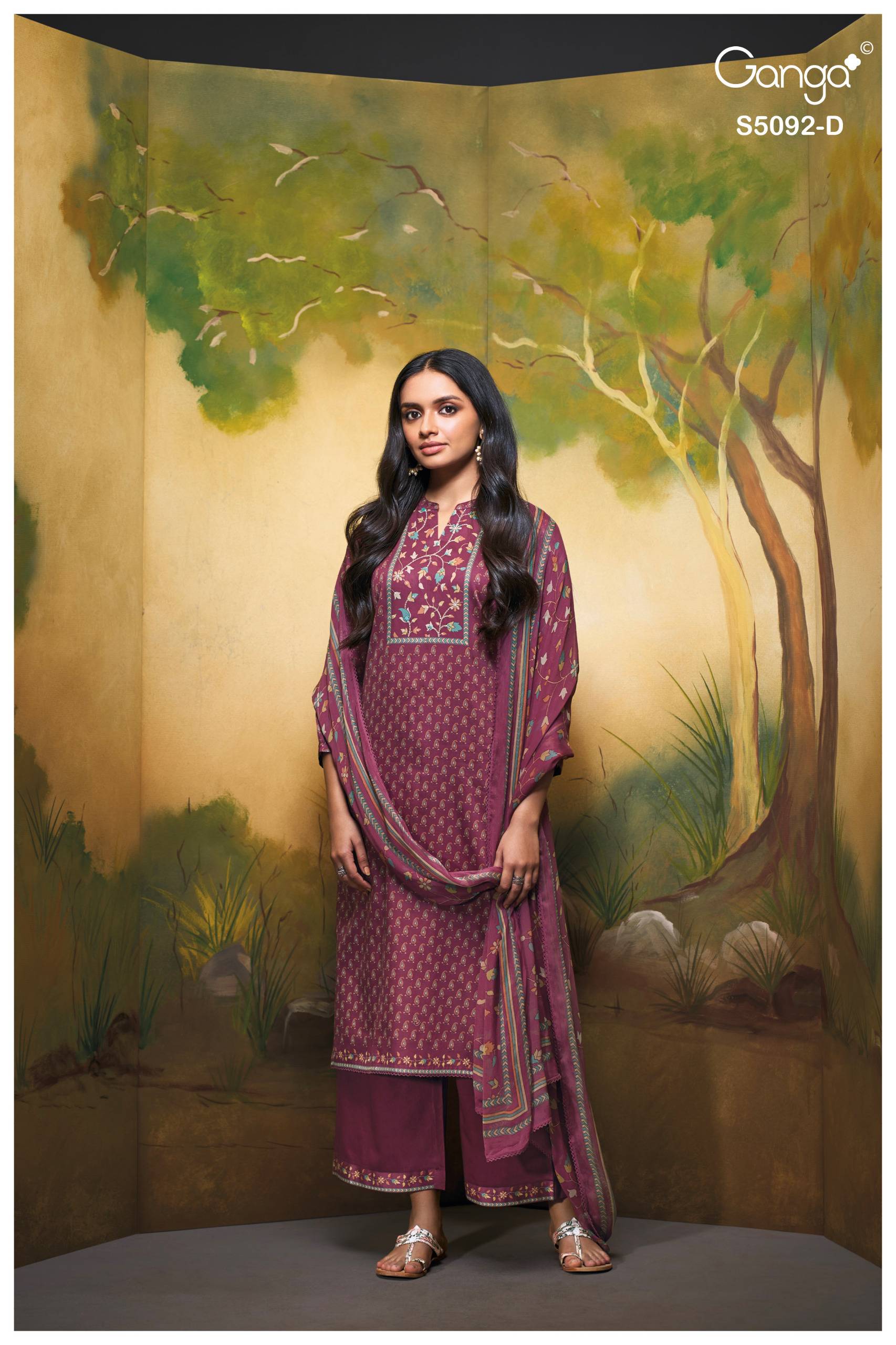 NIEVEKA 5092 SERIES BY GANGA FASHION Beautiful Colourful COTTON SATIN Dresses At Wholesale Price